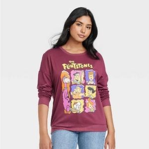 Women's The Flintstones Graphic Sweatshirt - L